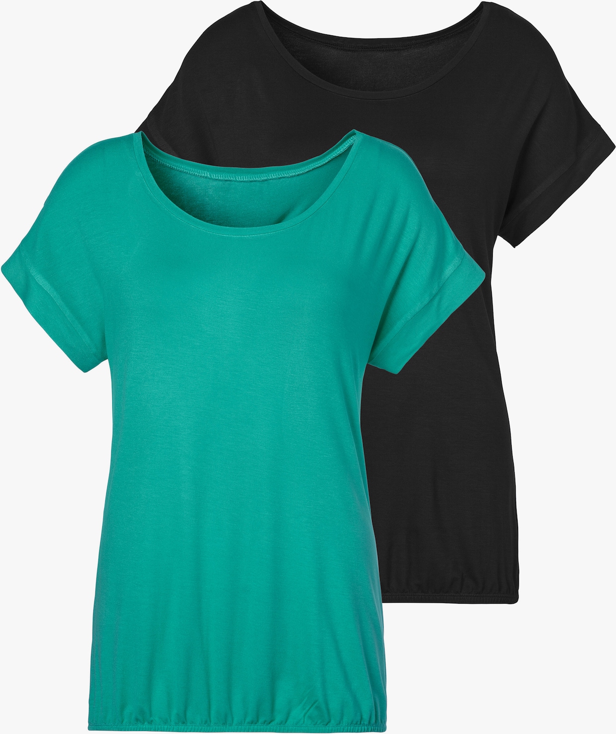 Vivance Shirt met korte mouwen - groen, zwart