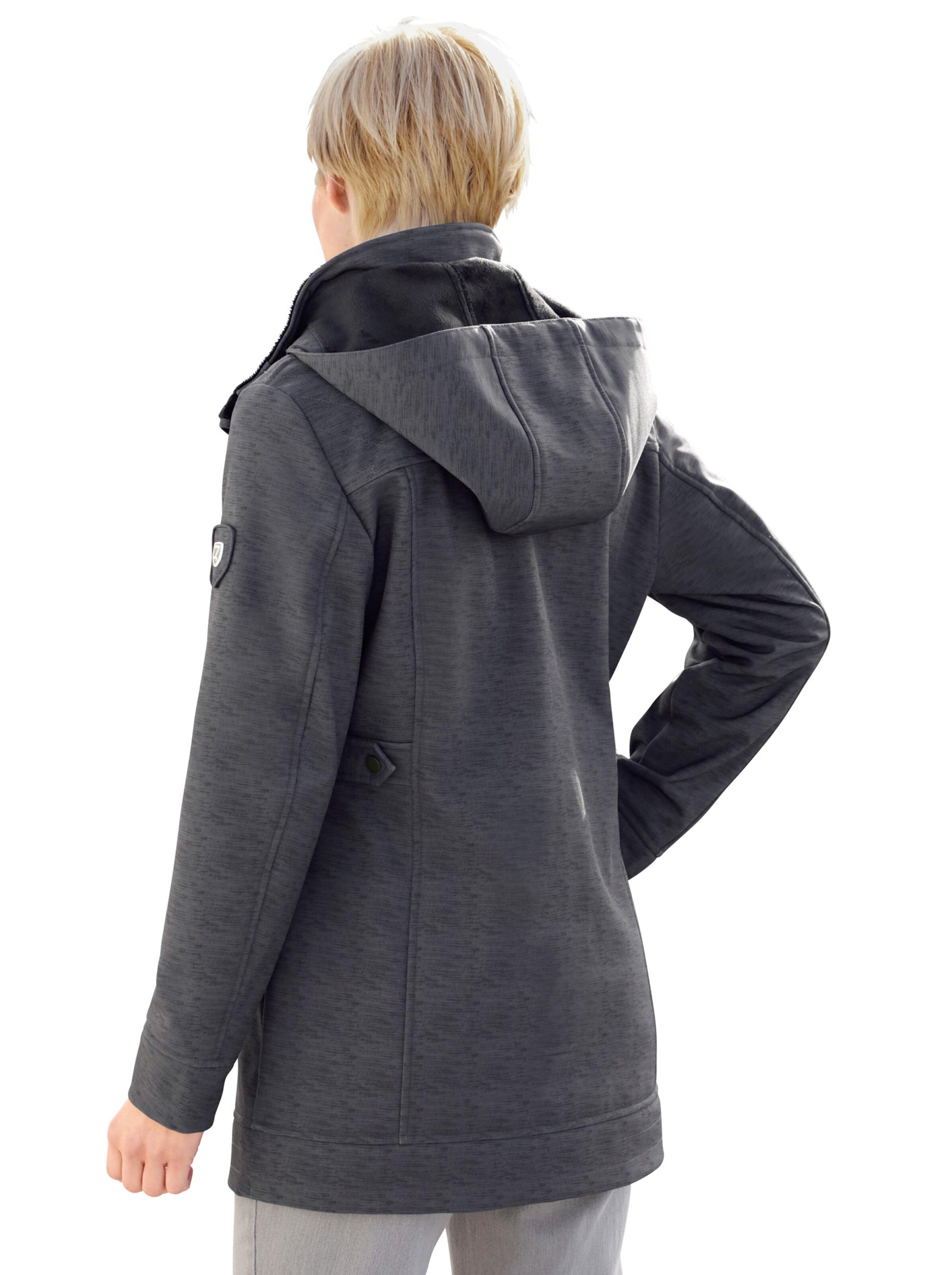 Collection L Softshell-Jacke - dunkelgrau-meliert