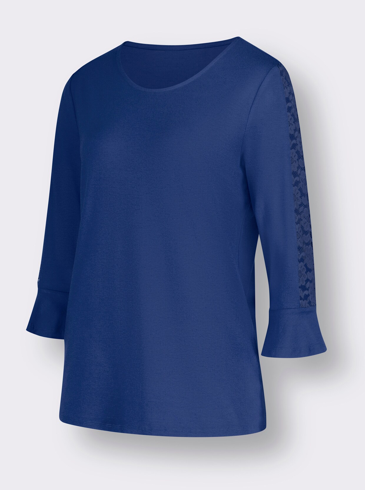 3/4-Arm-Shirt - royalblau