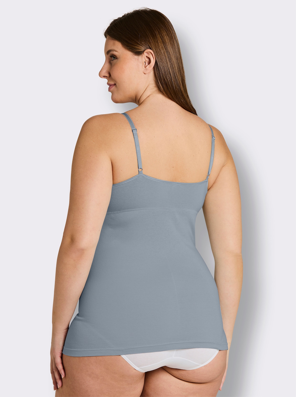 wäschepur BH-Hemd mit doppelt gemoldeten Cups - mittelblau