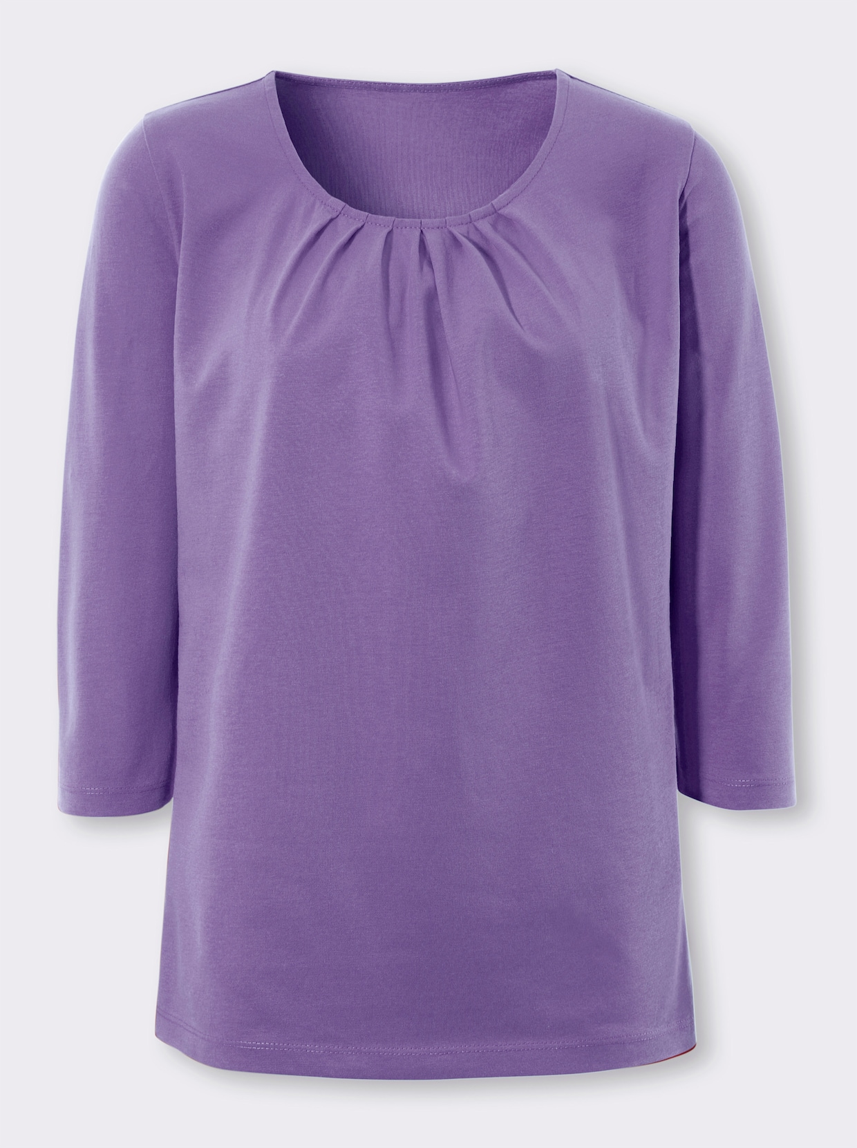 Shirt met 3/4-mouw - lavendel