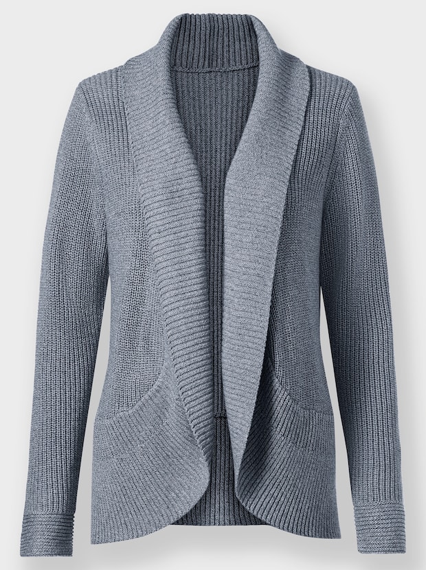 Strickjacke Mit Schalkragen Damen