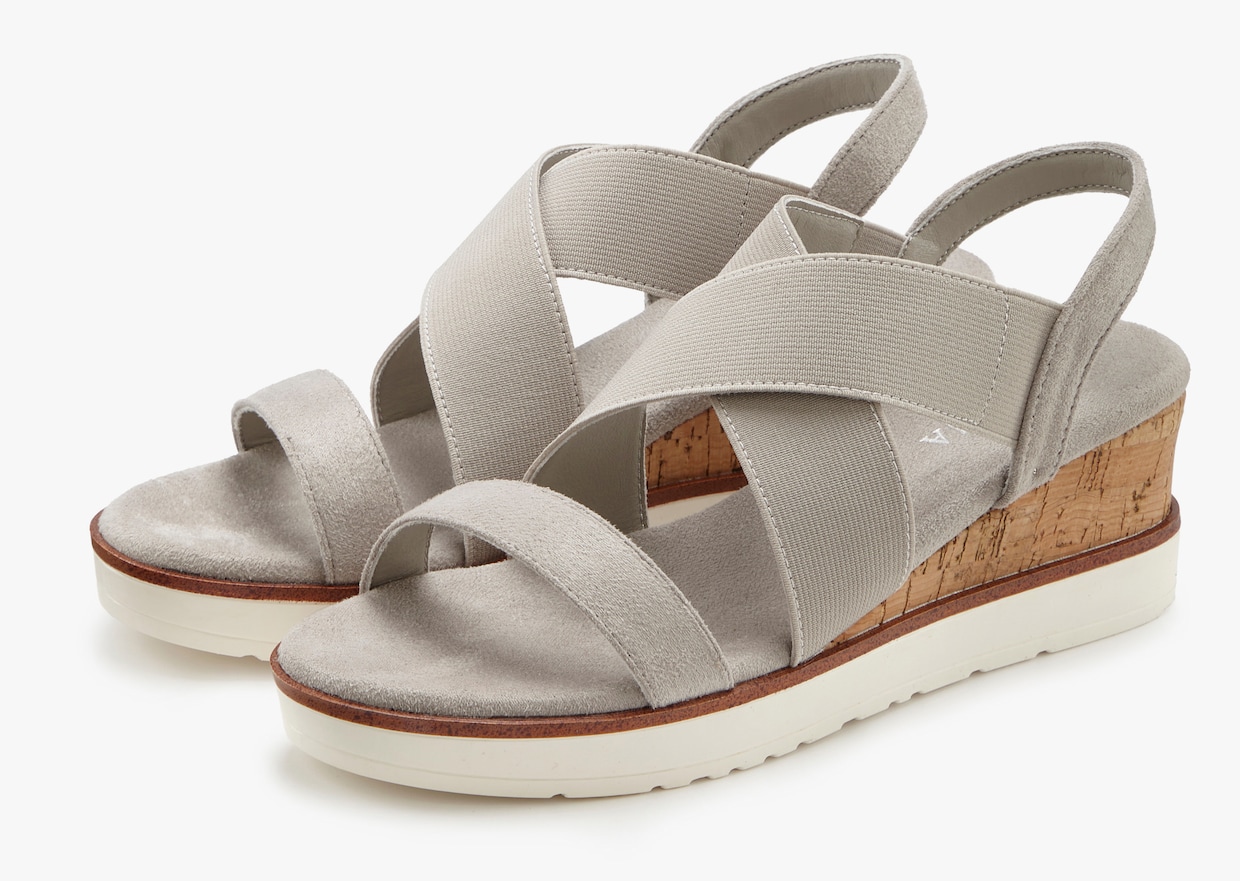 LASCANA Sandalette - grau