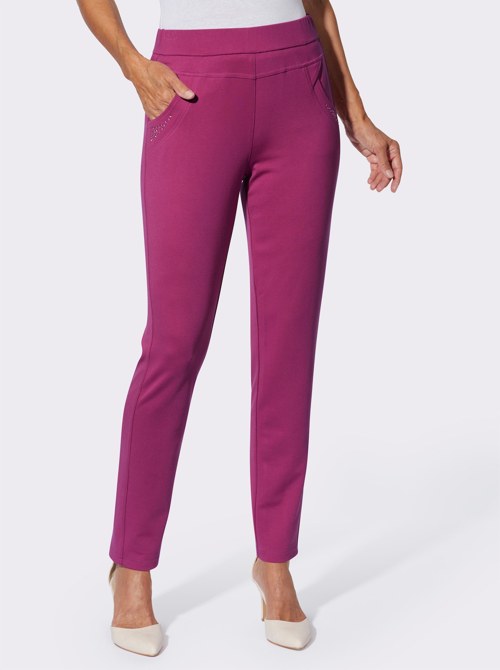 Schlupfhose mit Glitzersteinchen-Deko - erika