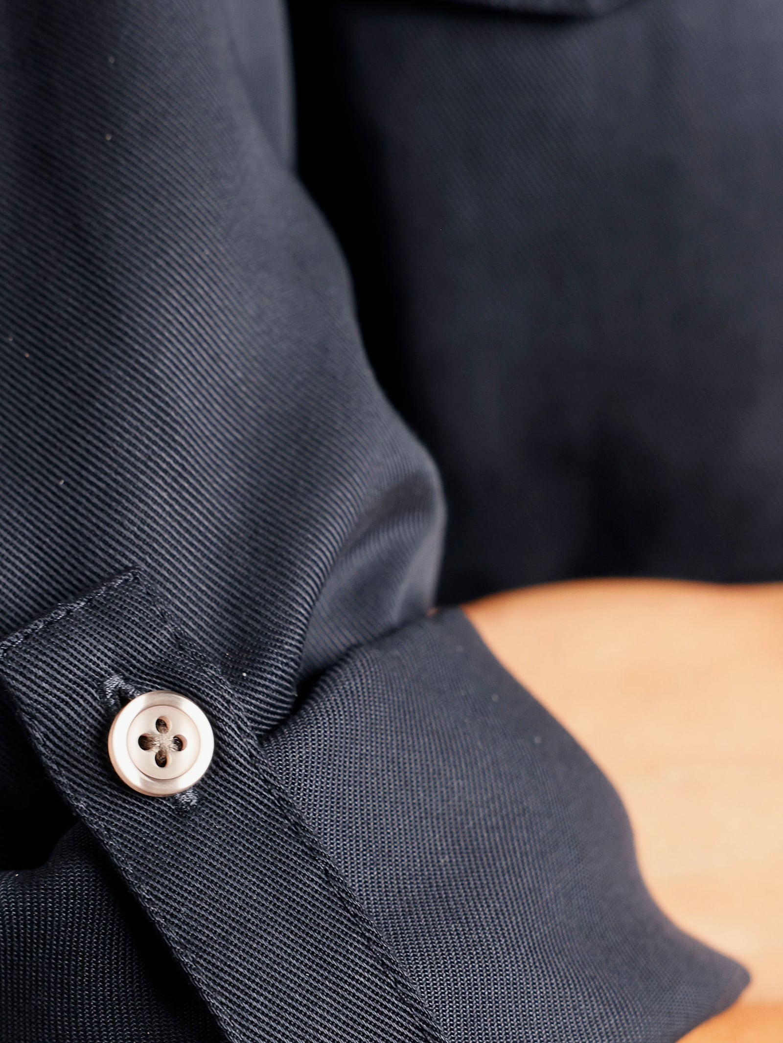 heine Webkleid mit ausgestelltem Rockteil - blau