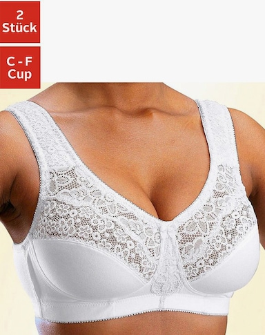 petite fleur Entlastungs-BH - schwarz+weiß