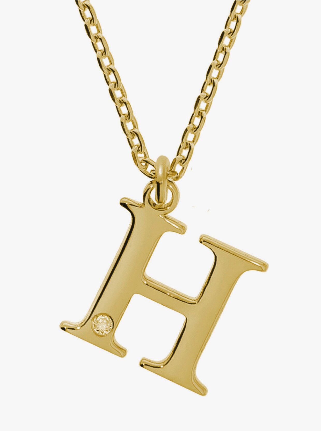 Anhänger mit Kette - Silber vergoldet 925