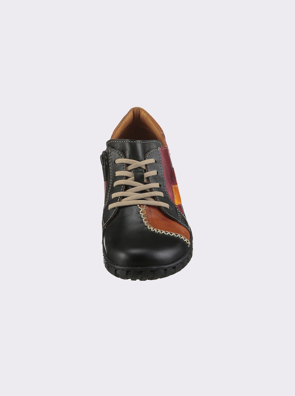 Gemini veterschoen - zwart/rood