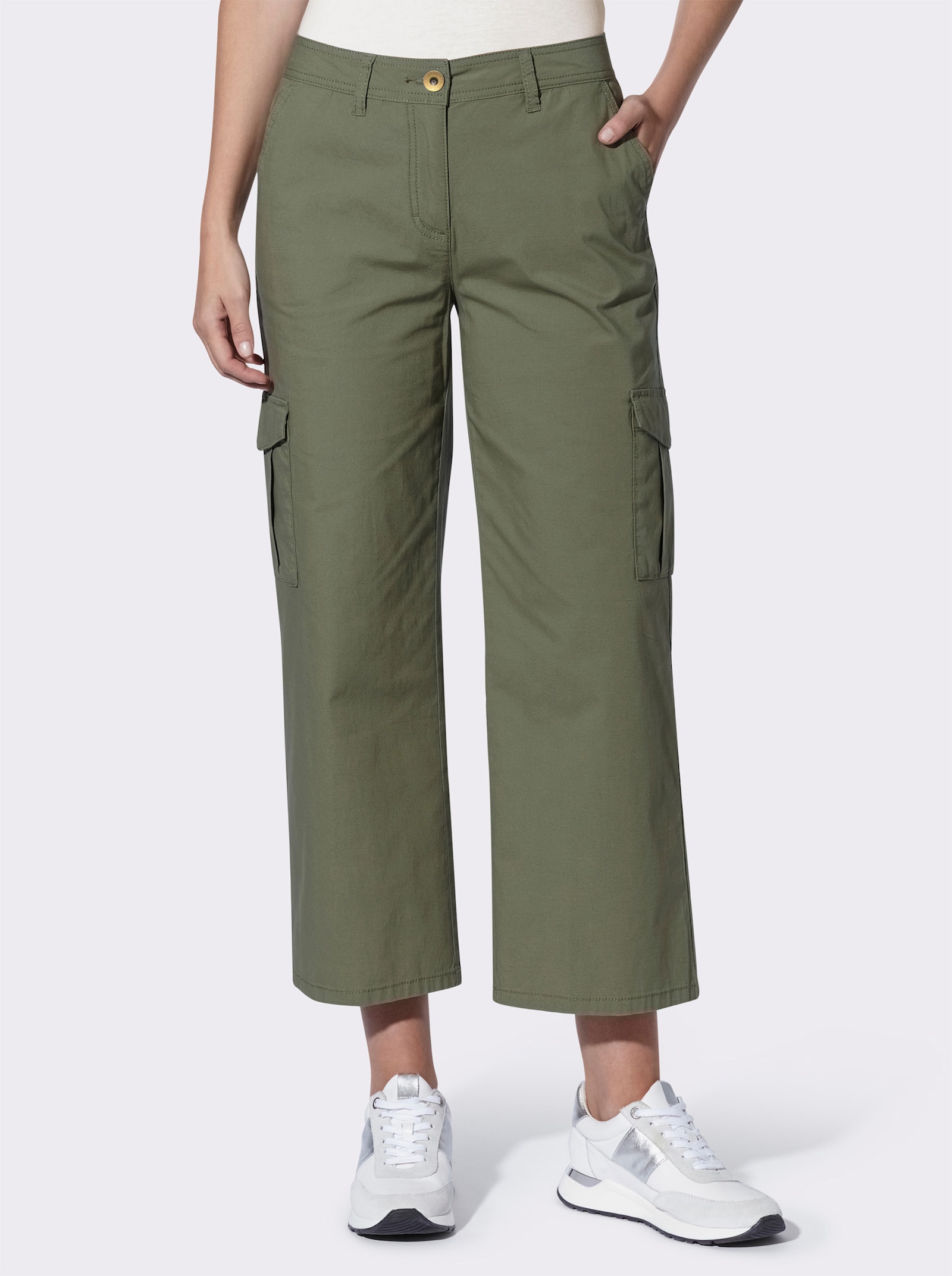 heine Pantalon 7/8 style cargo - kaki