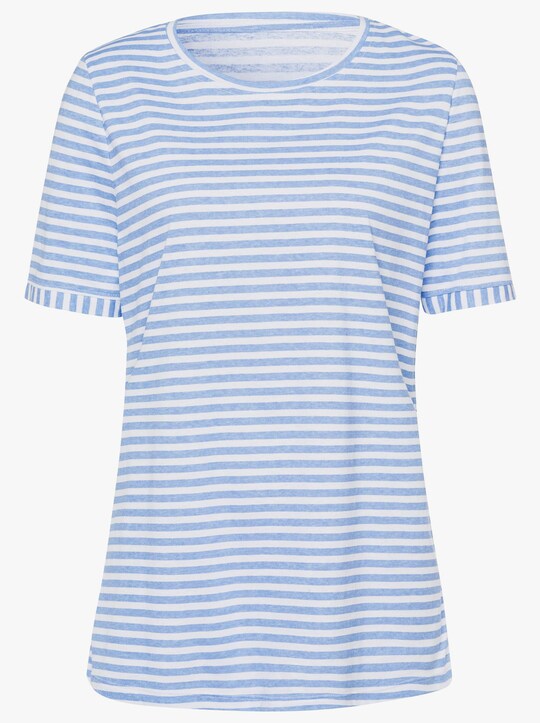 Shirt - bleu-geringelt