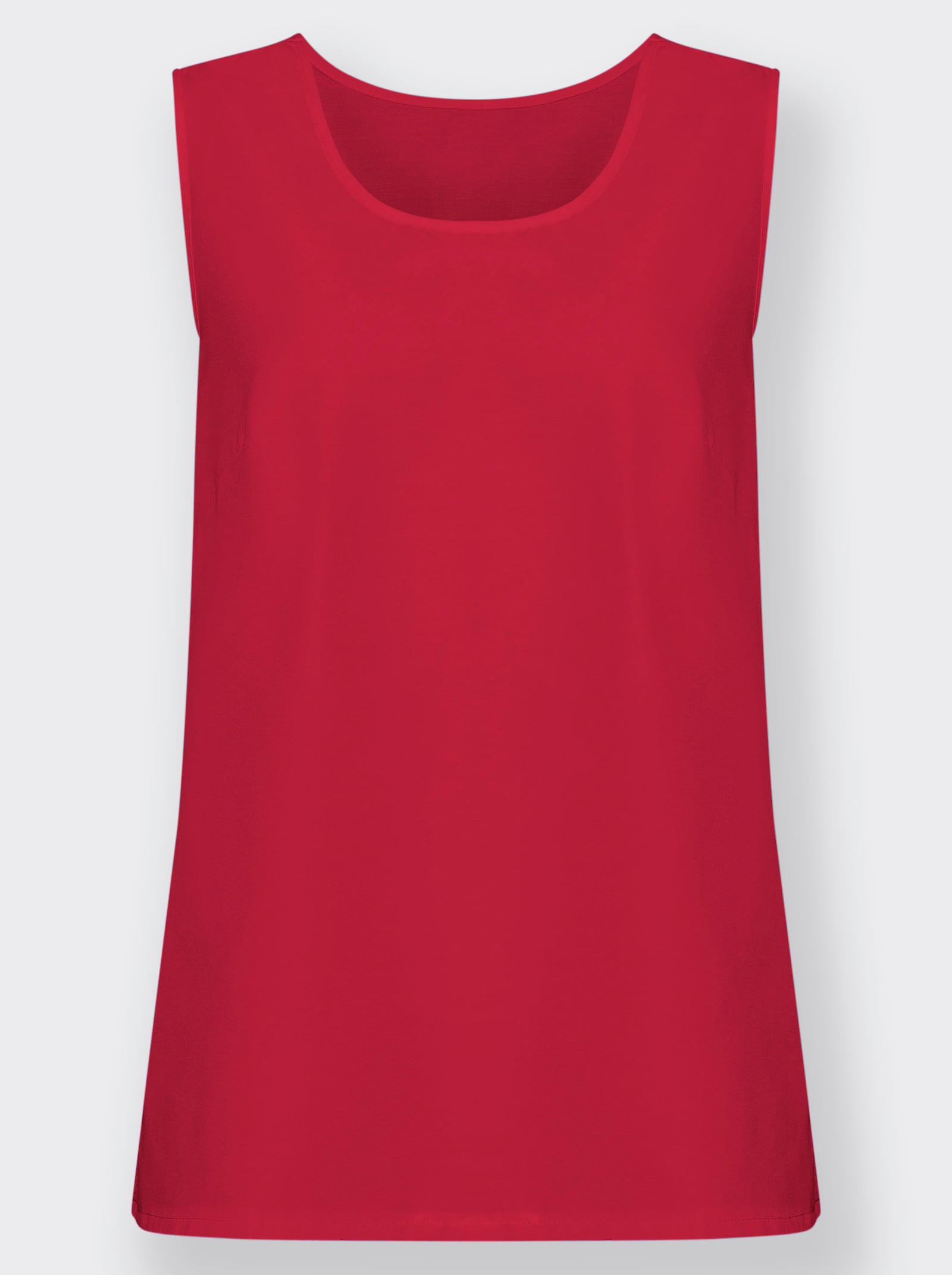 Trägertop mit Seitenschlitzen - rot