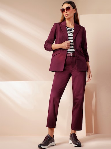 heine Blazer mit dezentem Glanz - burgund