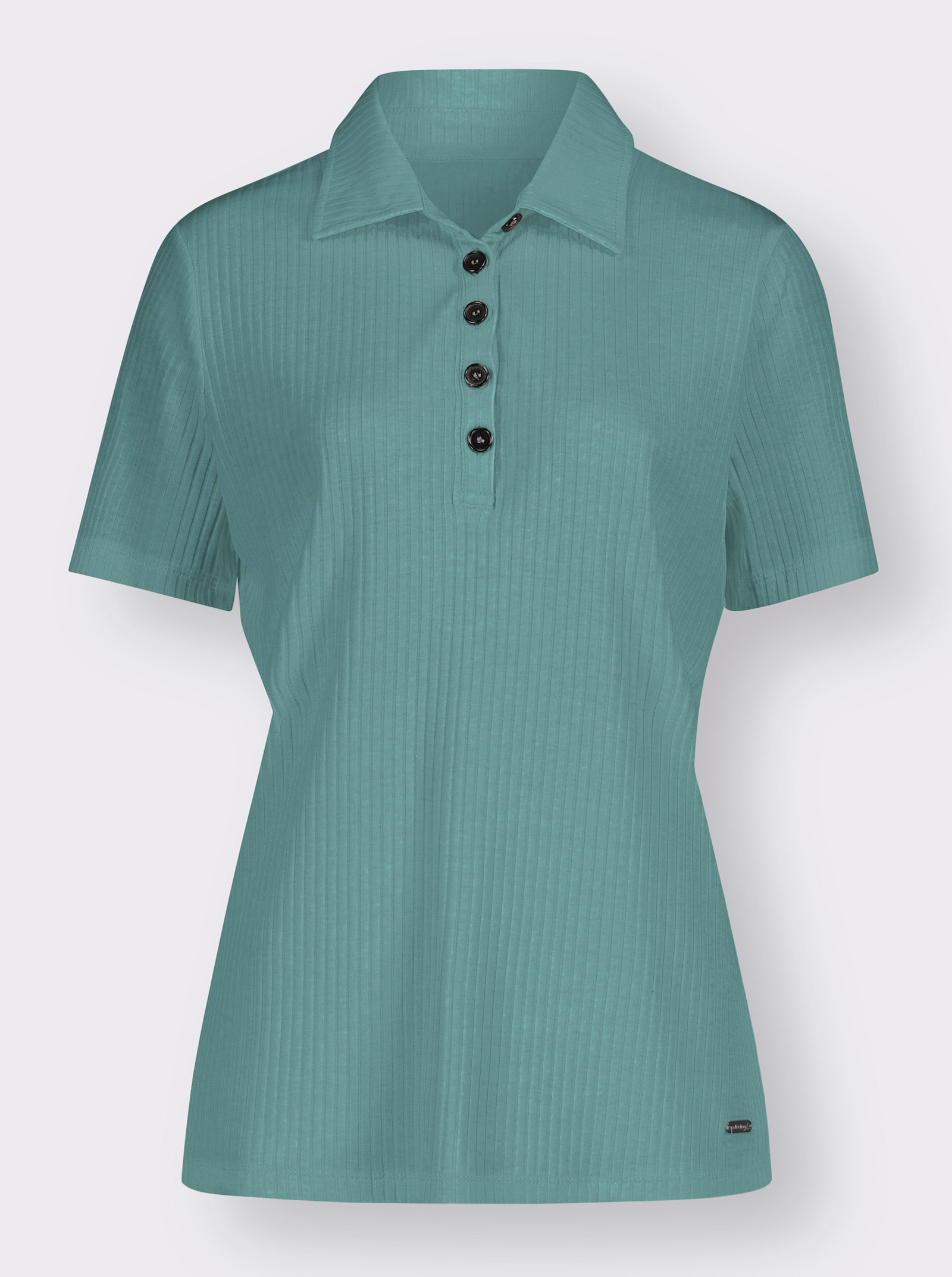Poloshirt mit Stretch-Anteil - salbei