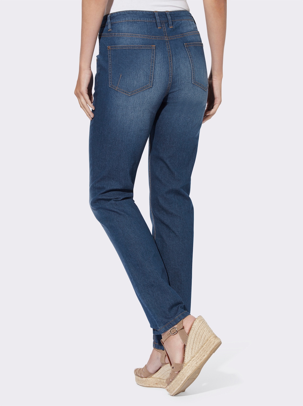 heine 5-Pocket-Jeans - blue-stone-washed