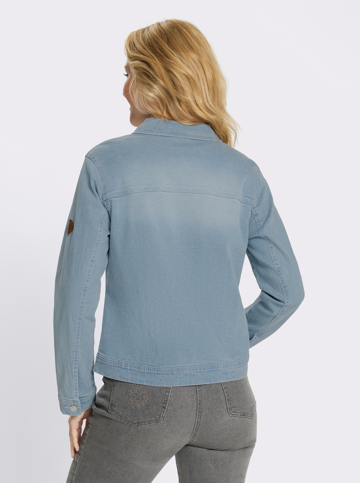 Jeansjacke aus weichem Denim - blue-bleached
