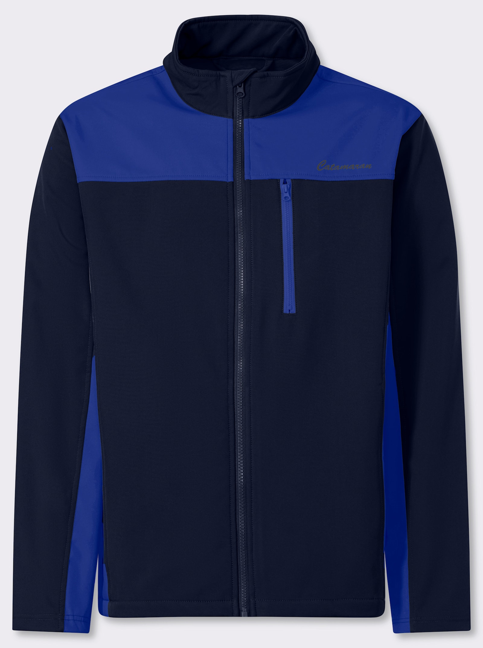 Catamaran Softshelljacke mit Fleece gefüttert - marine-royalblau