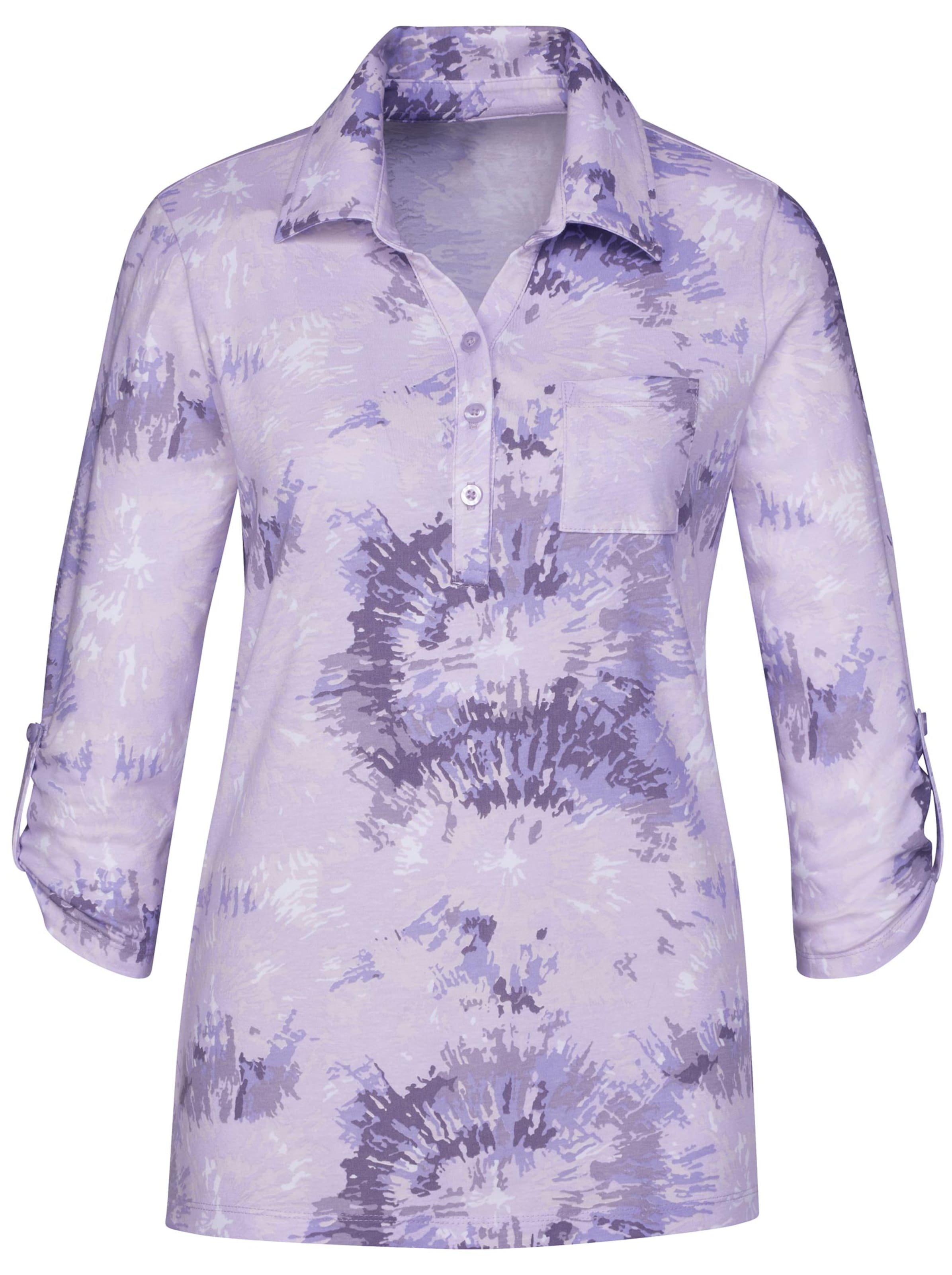 Shirt - flieder-bedruckt