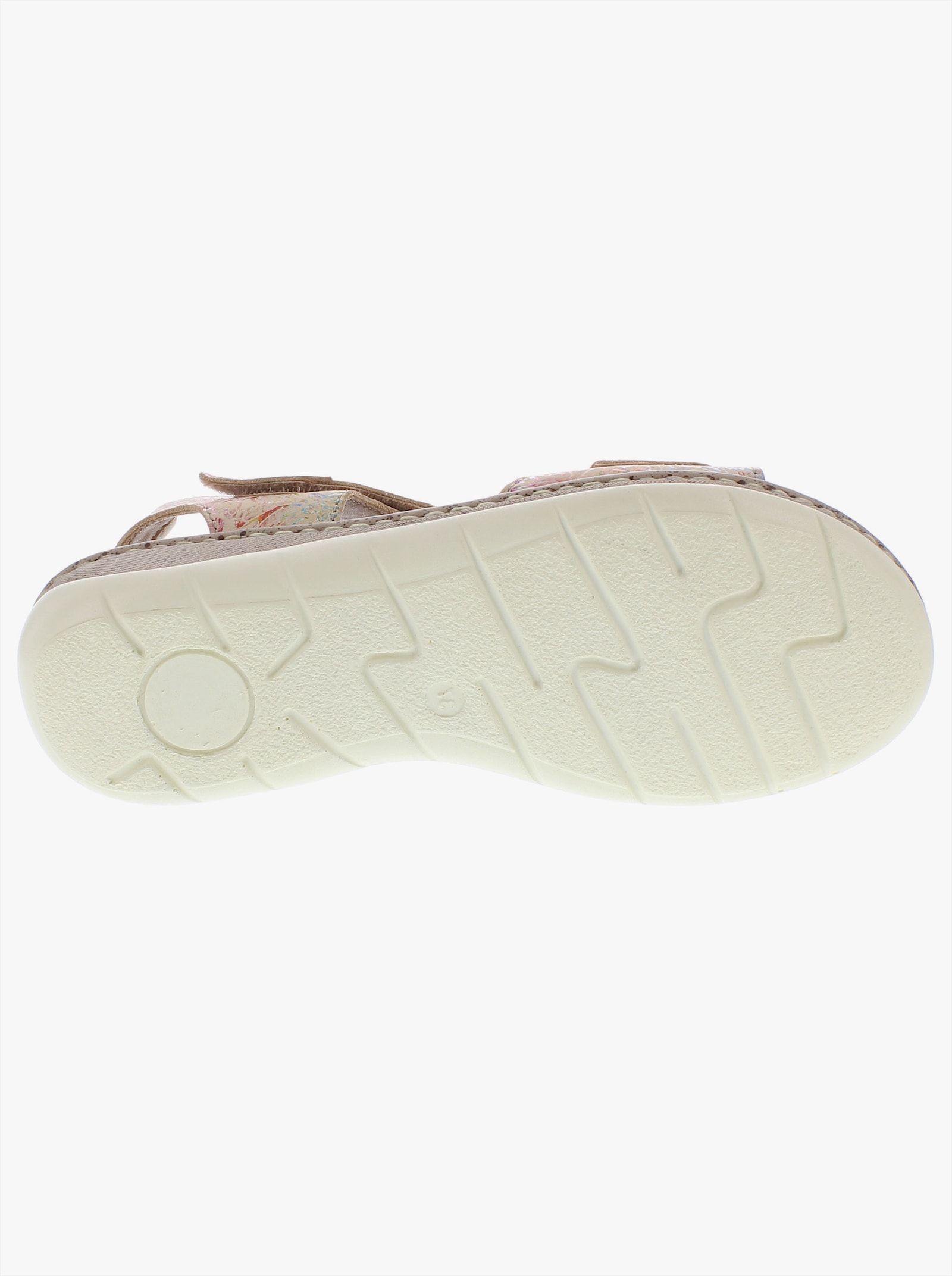 Reflexan Sandale aus Nubukleder - beige-bunt