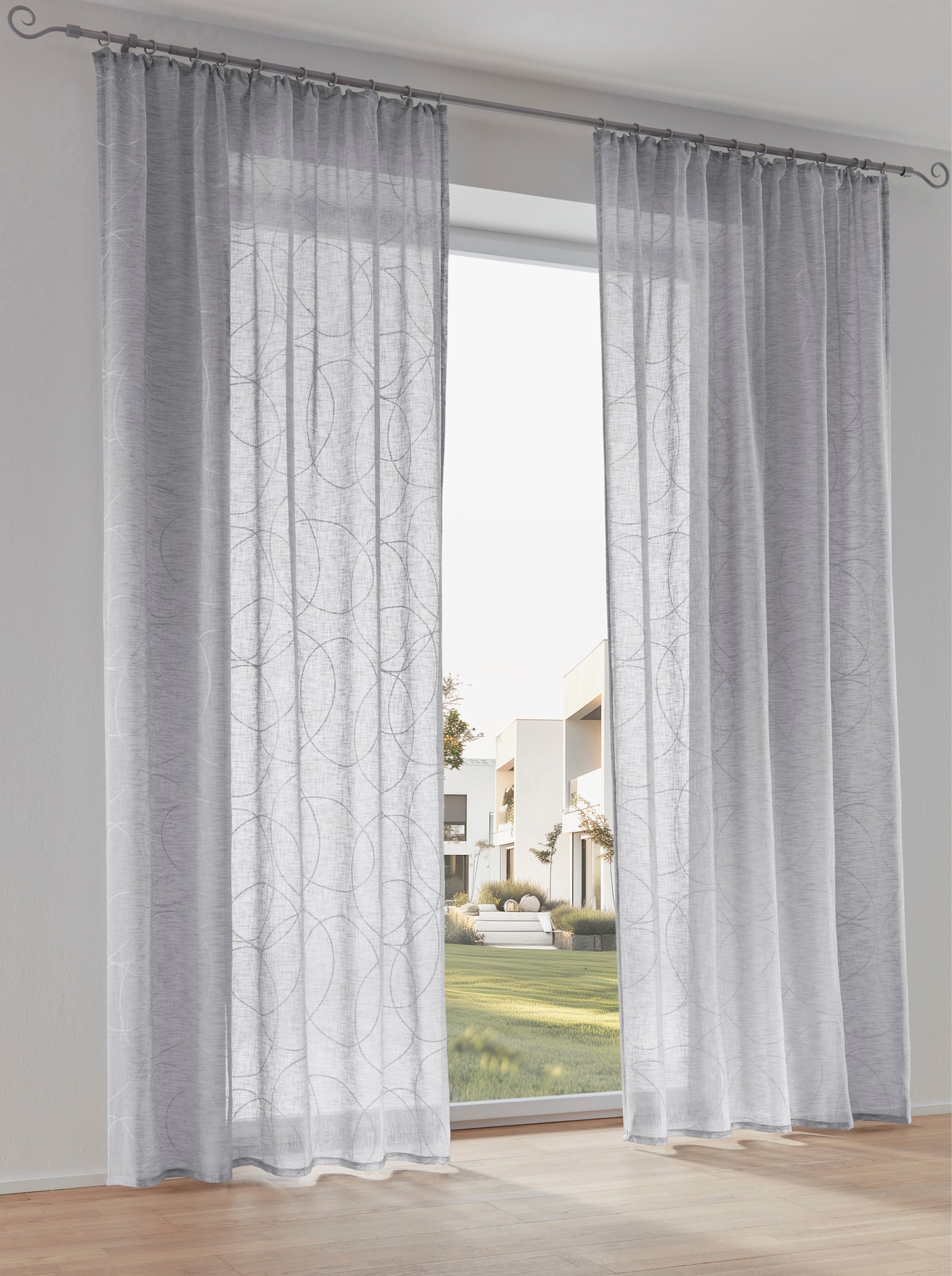 heine home Decoratieve vitrage - grijs