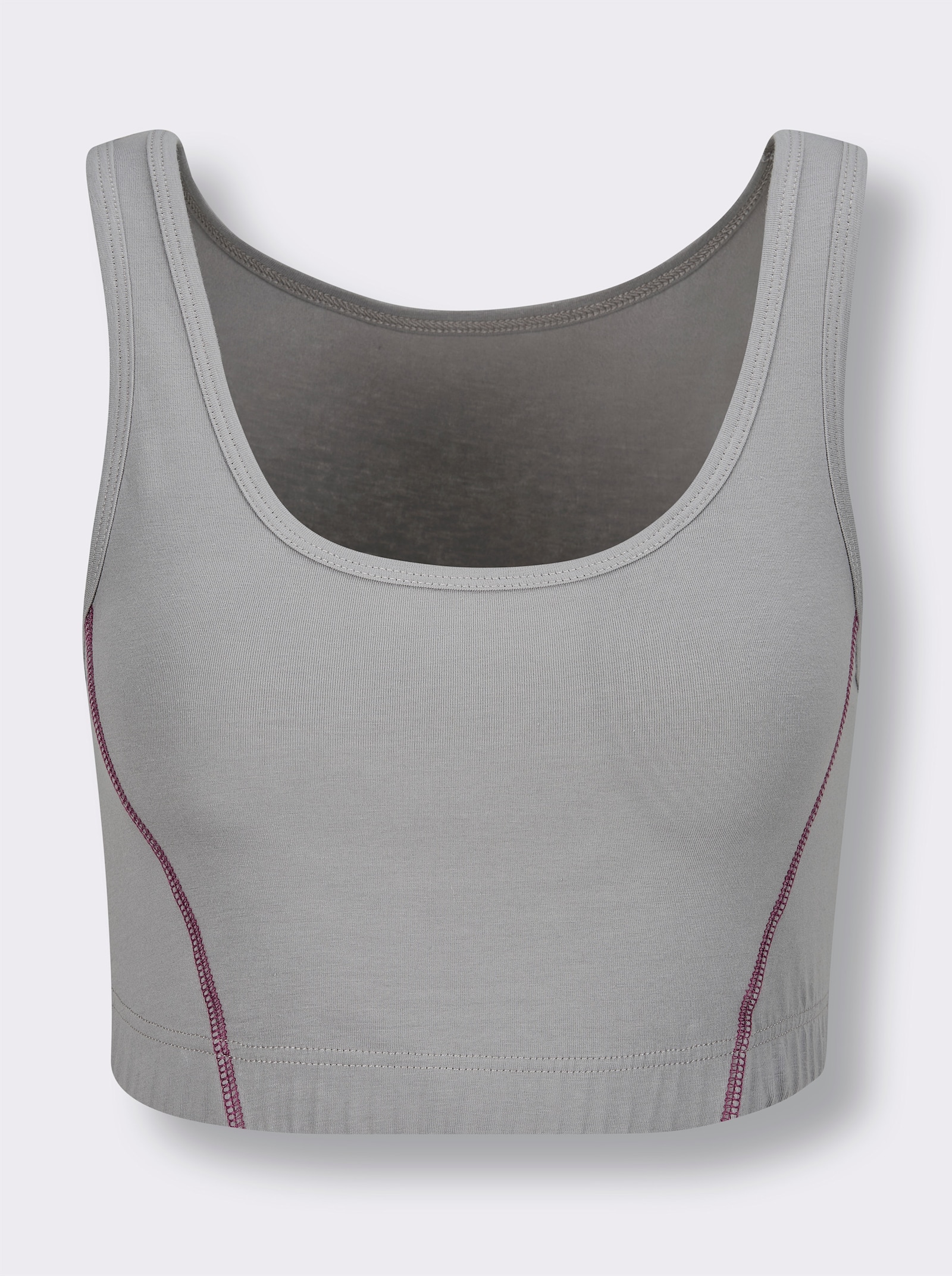 wäschepur Bustier - steingrau-magenta