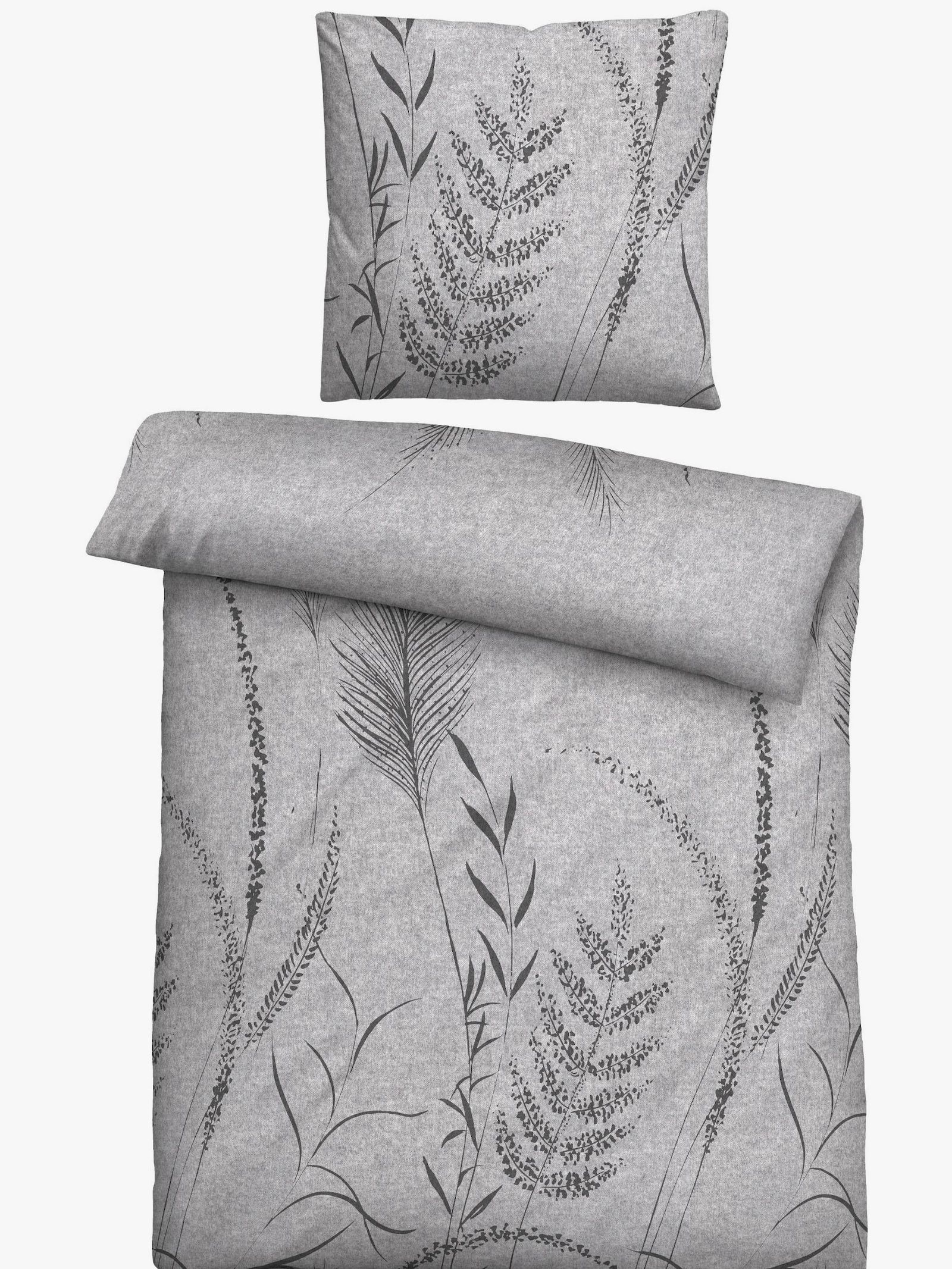 Biberna Bettwäsche - dunkelgrau