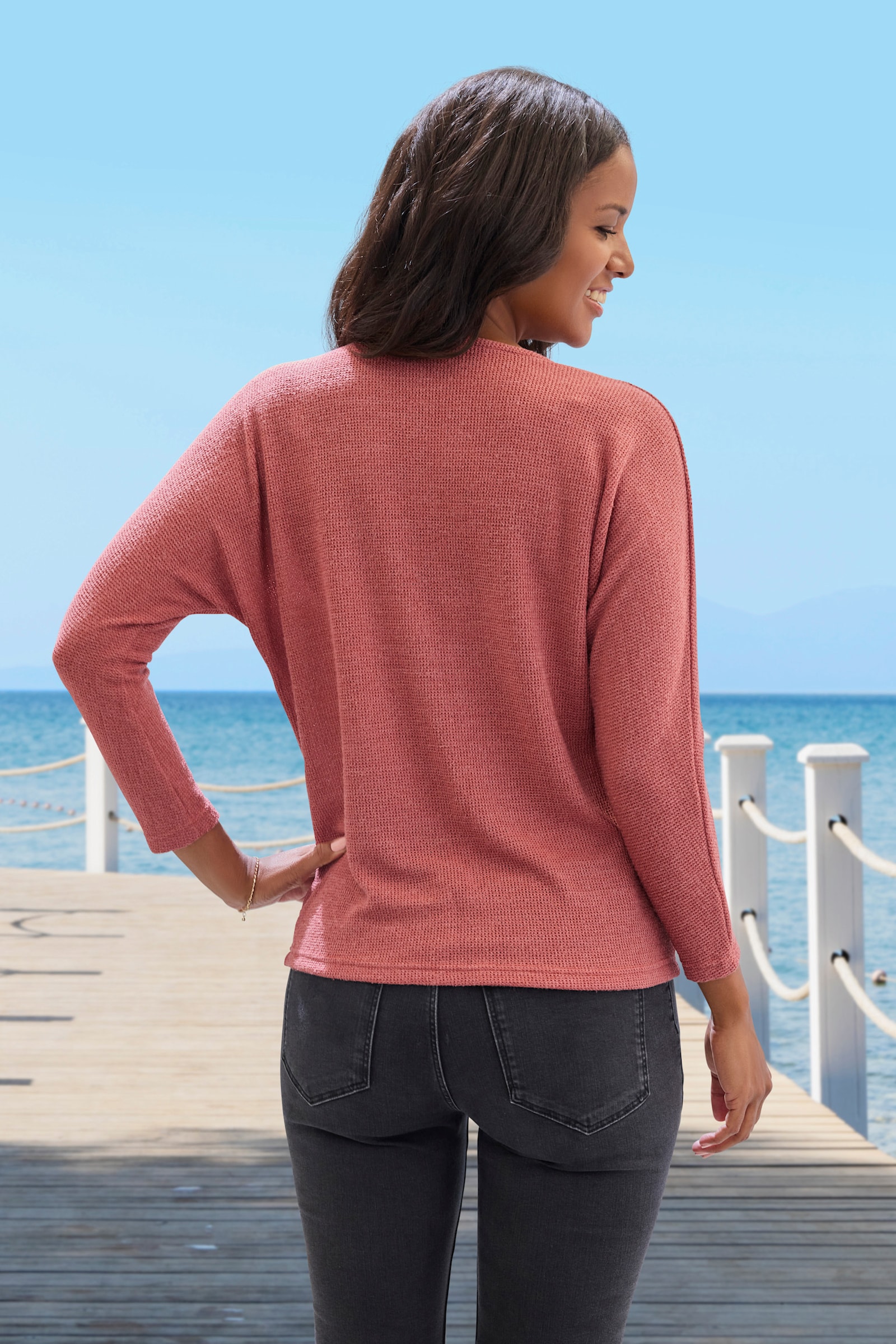 Vivance Shirt met lange mouwen - wijnrood