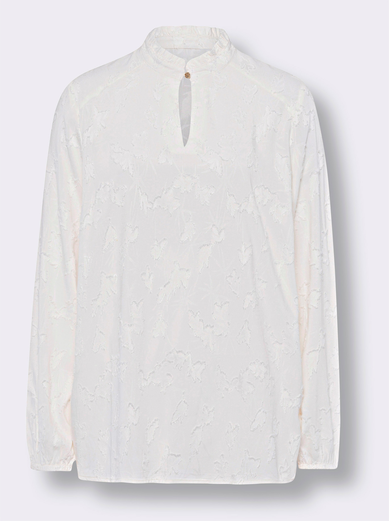 heine Blouse met opstaande kraag - wit