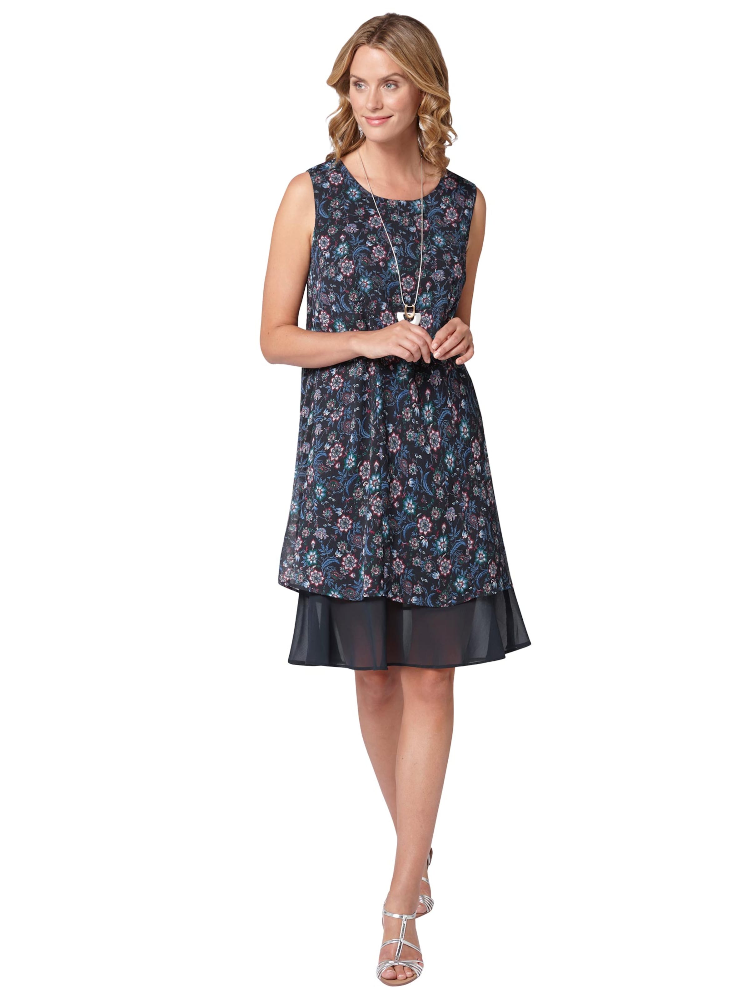 Kleid in marine-blau-bedruckt | WITT WEIDEN