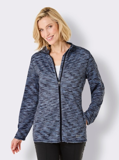 Catamaran Funktionsjacke mit 2 seitlichen Taschen - himmelblau-gemustert