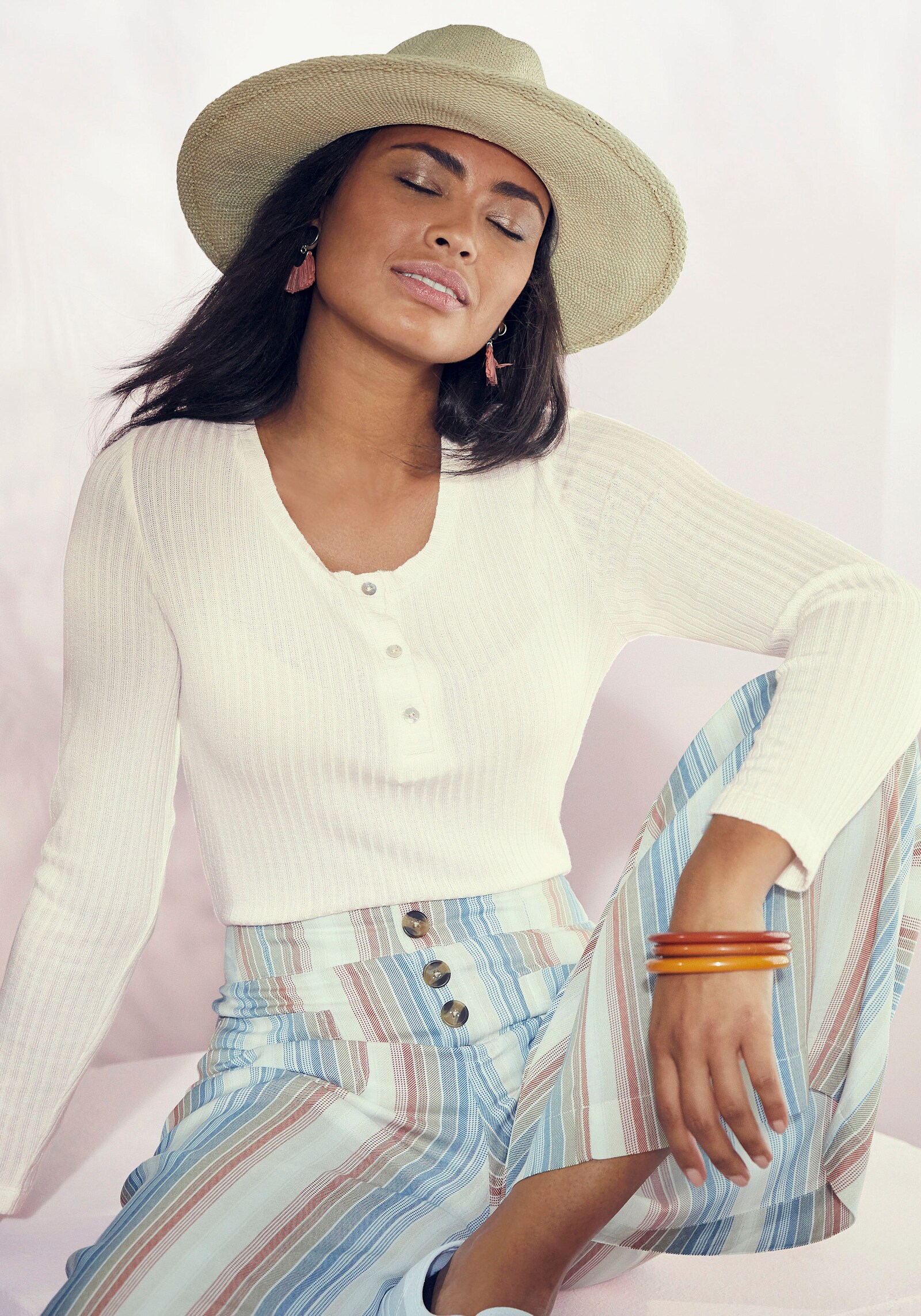 Vivance Langarmshirt - creme