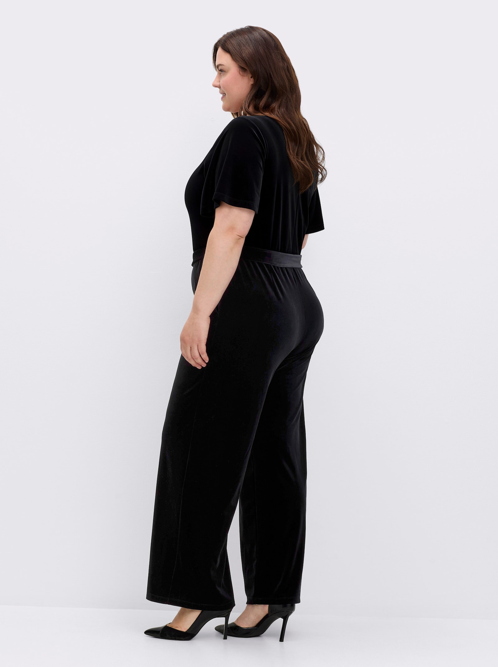 sheego by Joe Browns Overall mit Flügelärmeln - schwarz