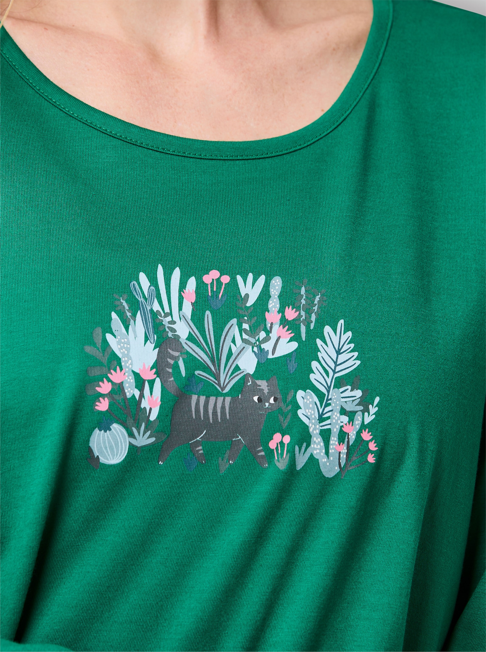 Comtessa Pyjama's - groen + lichtgrijs