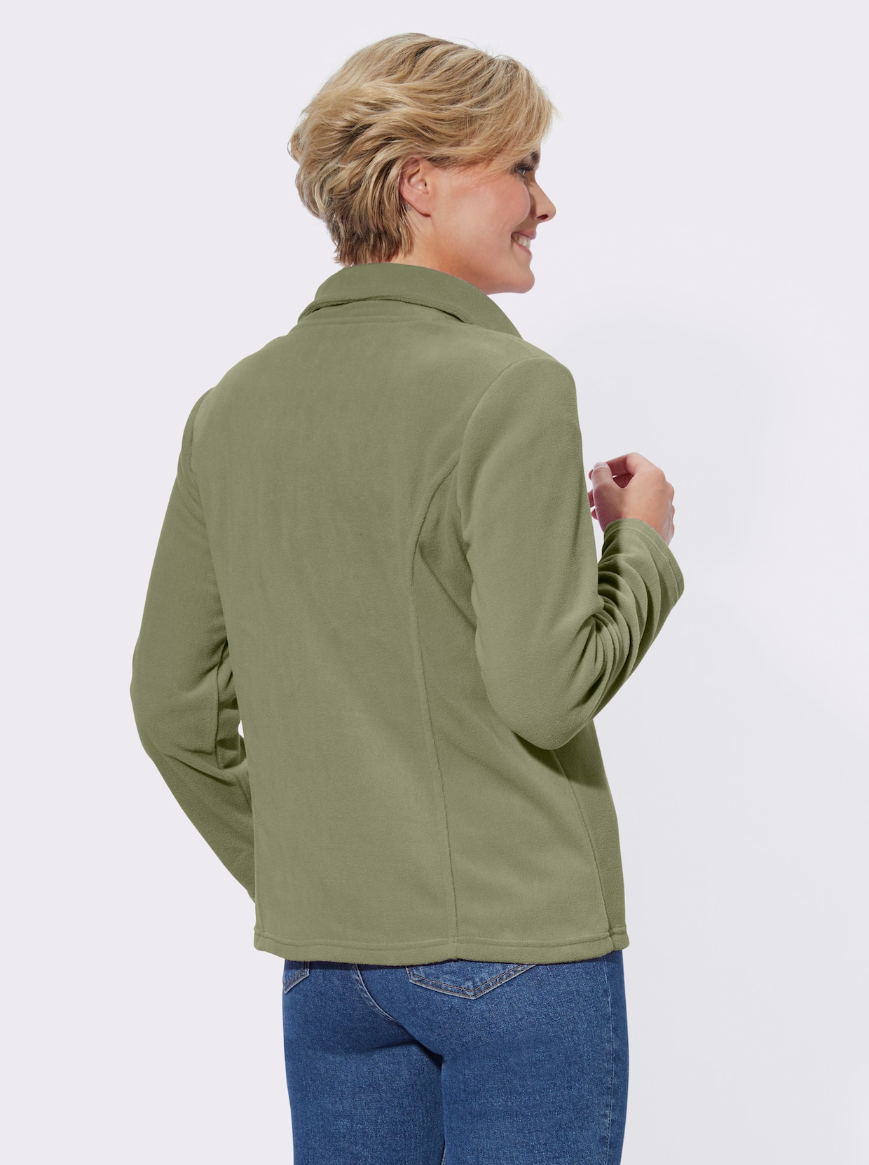 Fleece-Jacke - schilf