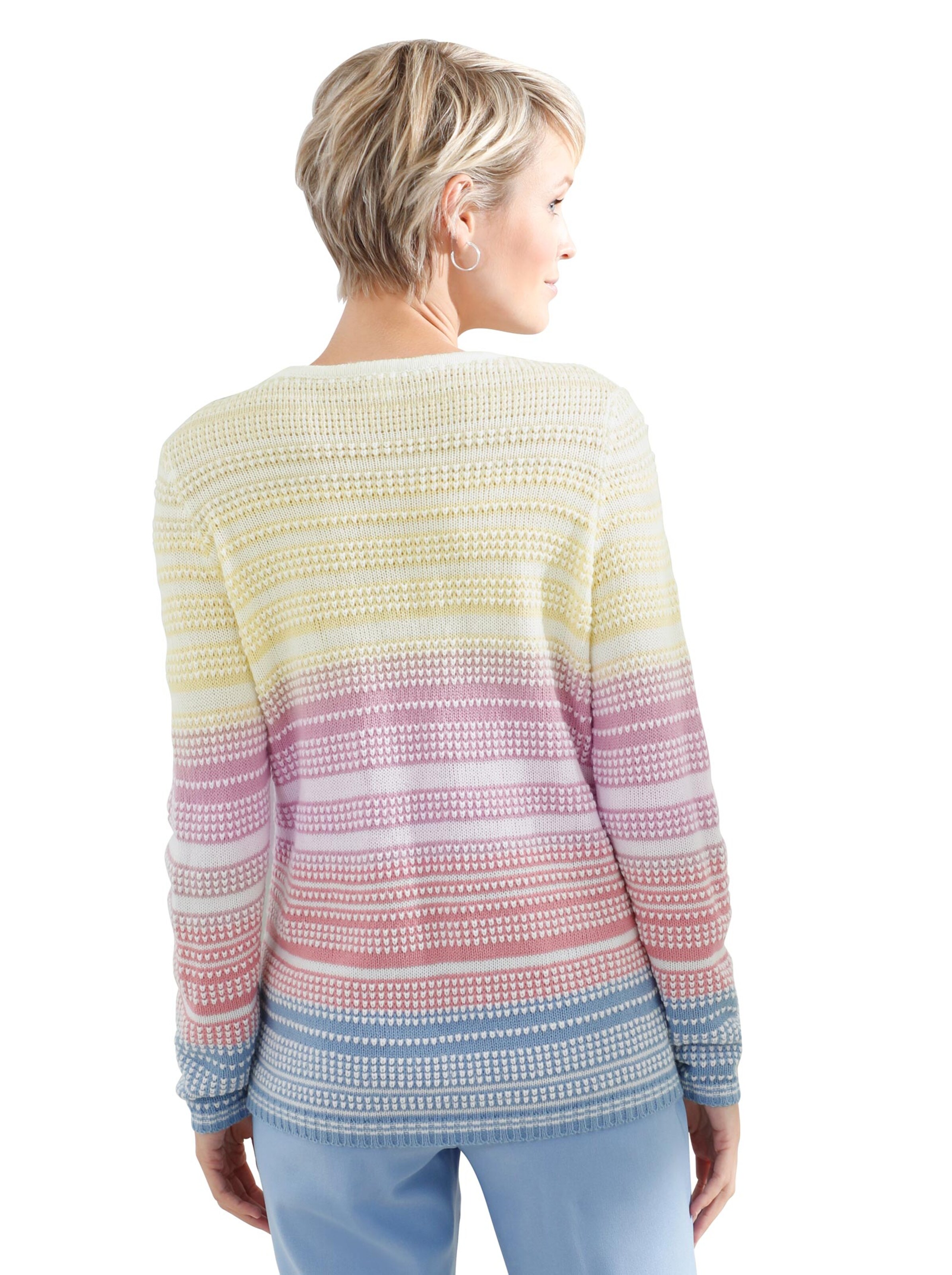 Pullover - bunt-geringelt