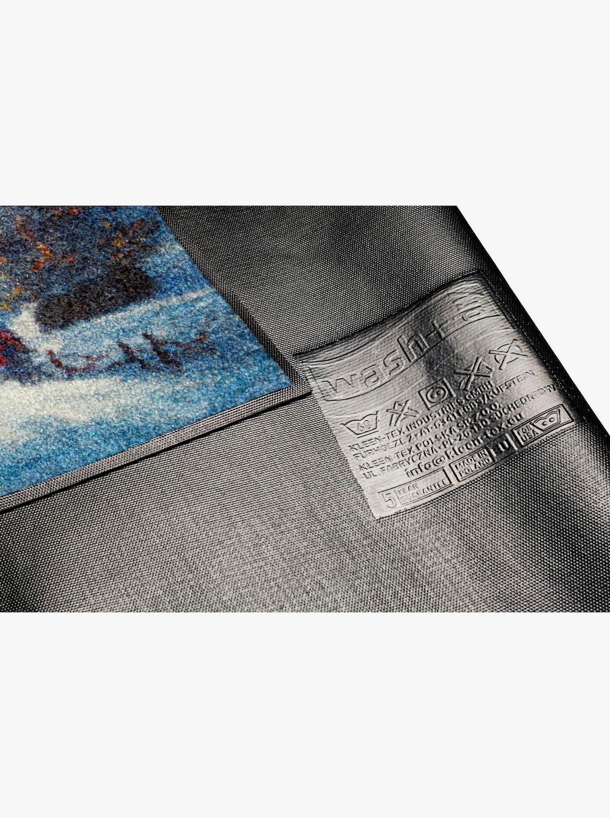 wash+dry by Kleen-Tex Fußmatte - blau-bedruckt