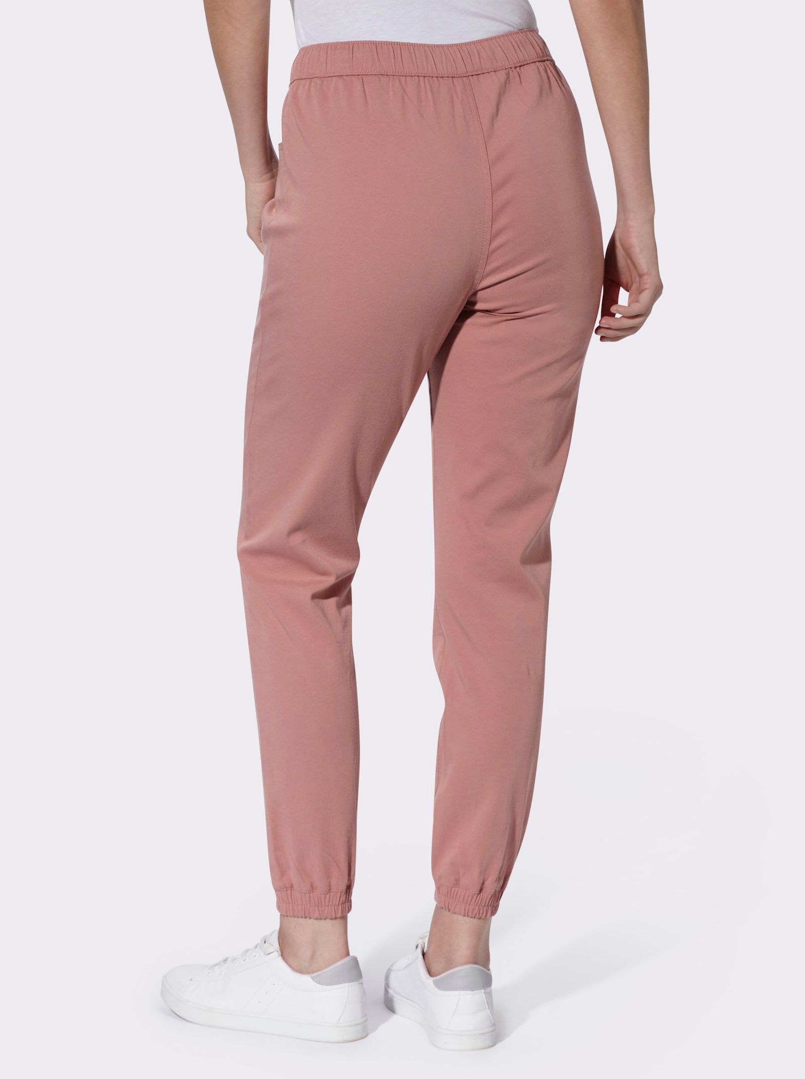 Schlupfhose in Twill-Qualität - rosenholz