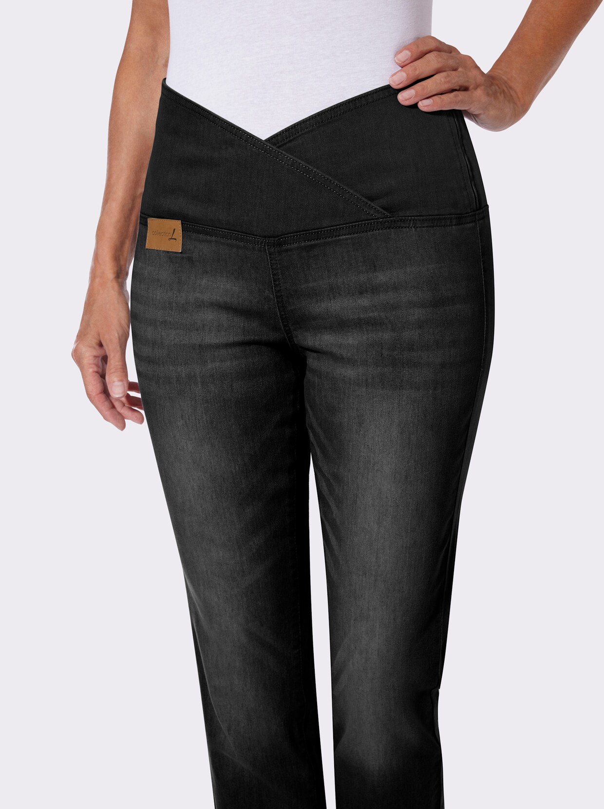 7/8-Jeans - black denim