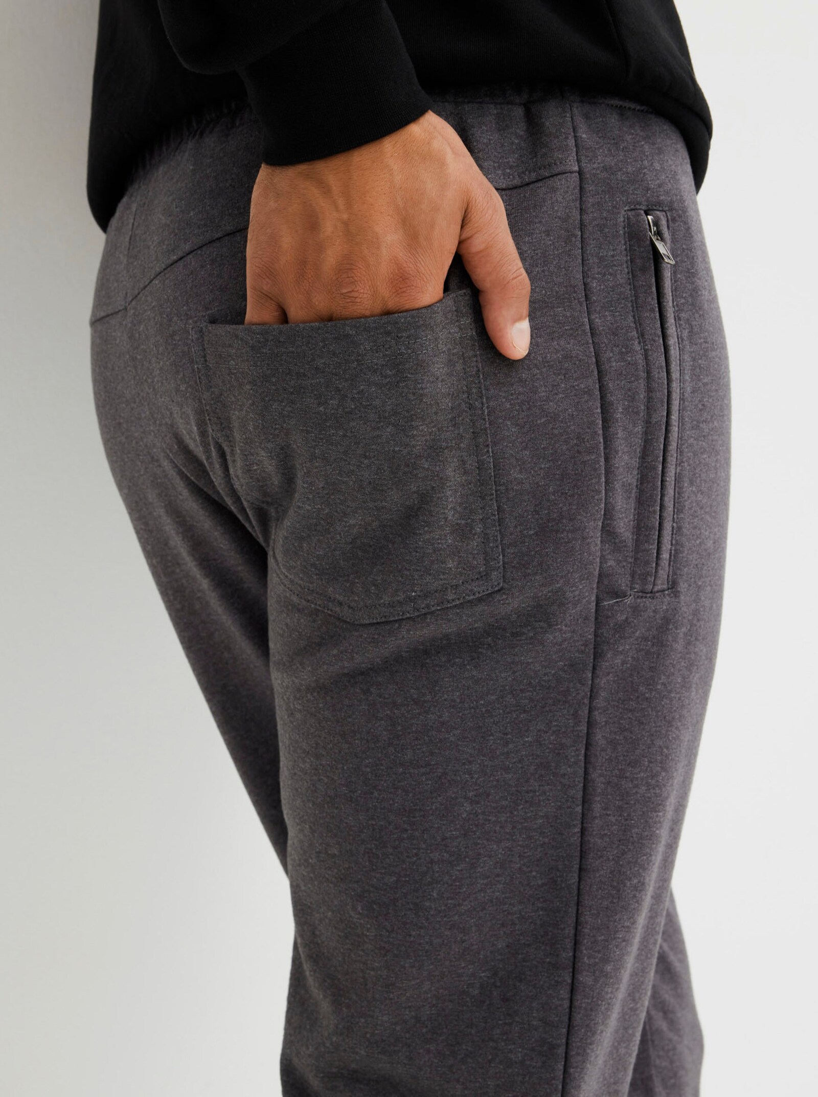 Catamaran Sports Vrijetijdsbroek met verborgen ritszakken - antraciet gemêleerd