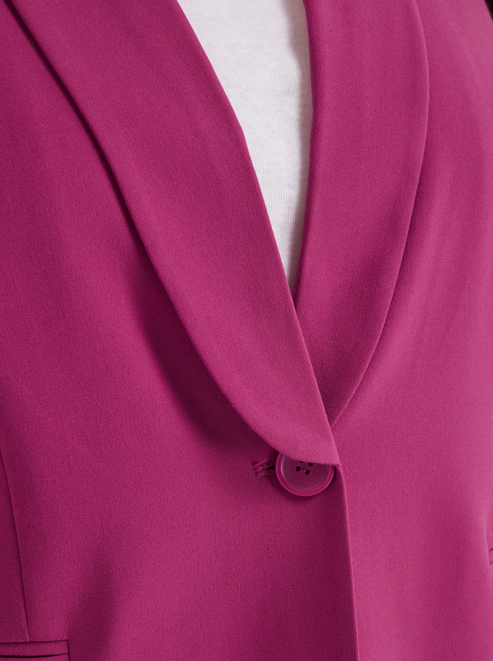 Blazer in langer Form - magenta