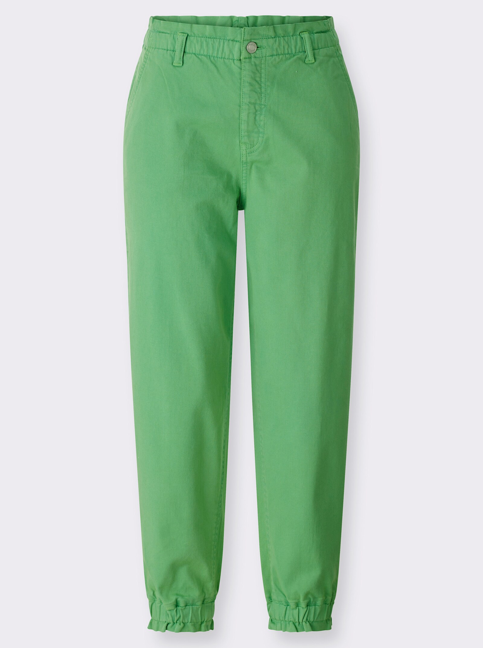 7/8-Jeans mit Elastik-Bund - apfel