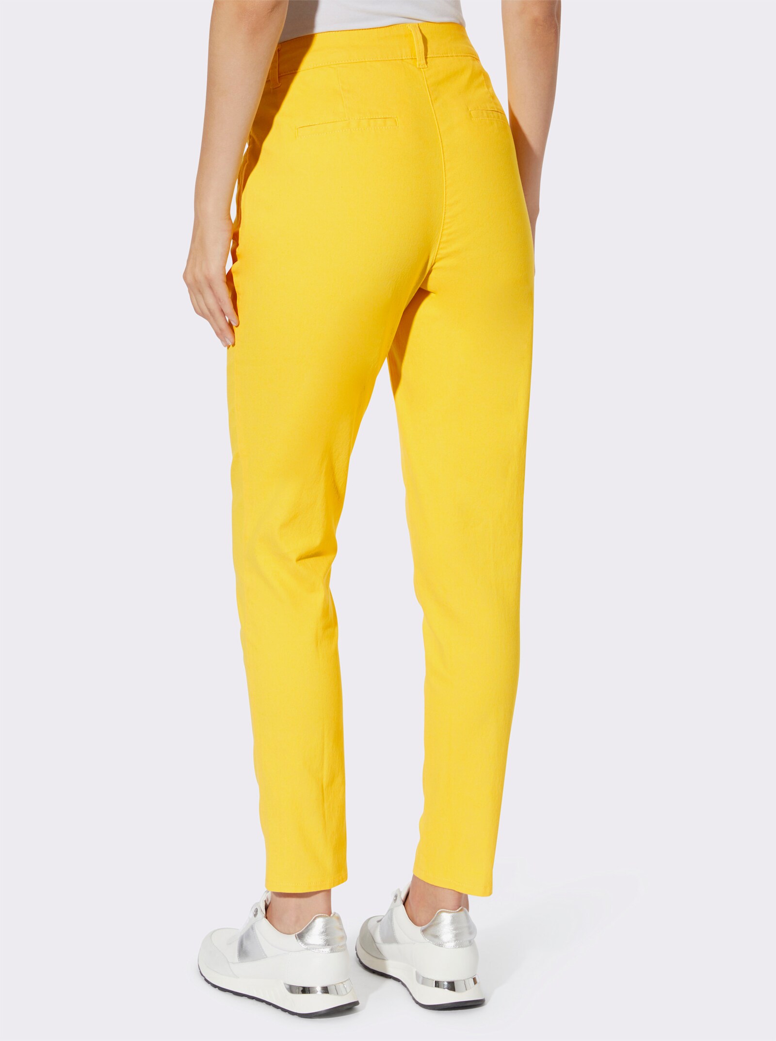 heine Röhrenhose mit Bügelfalten - sonnengelb