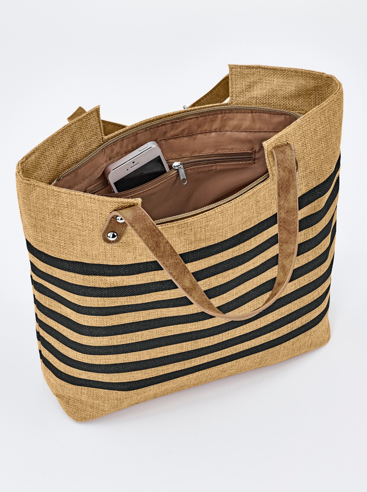 Taschen-Set, 3-tlg. - braun