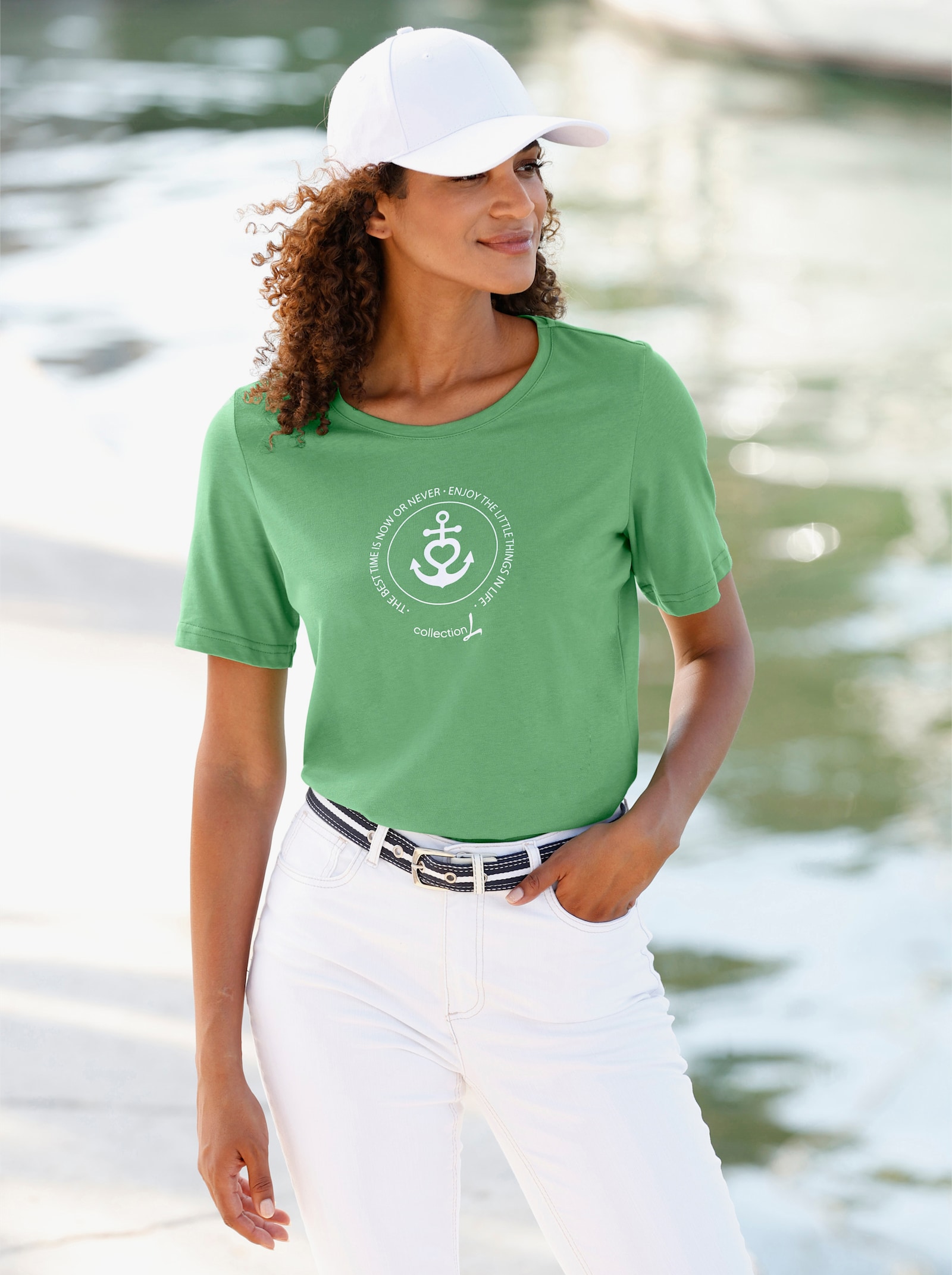 Tričko s námořnickým potiskem - jablková