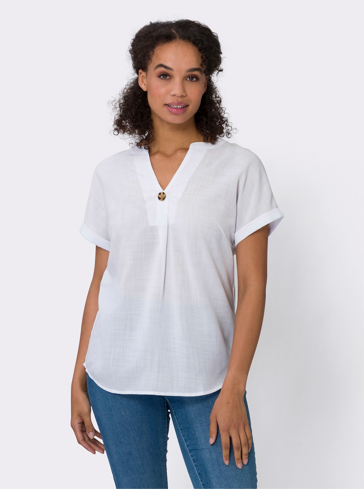 Comfortabele blouse - ecru