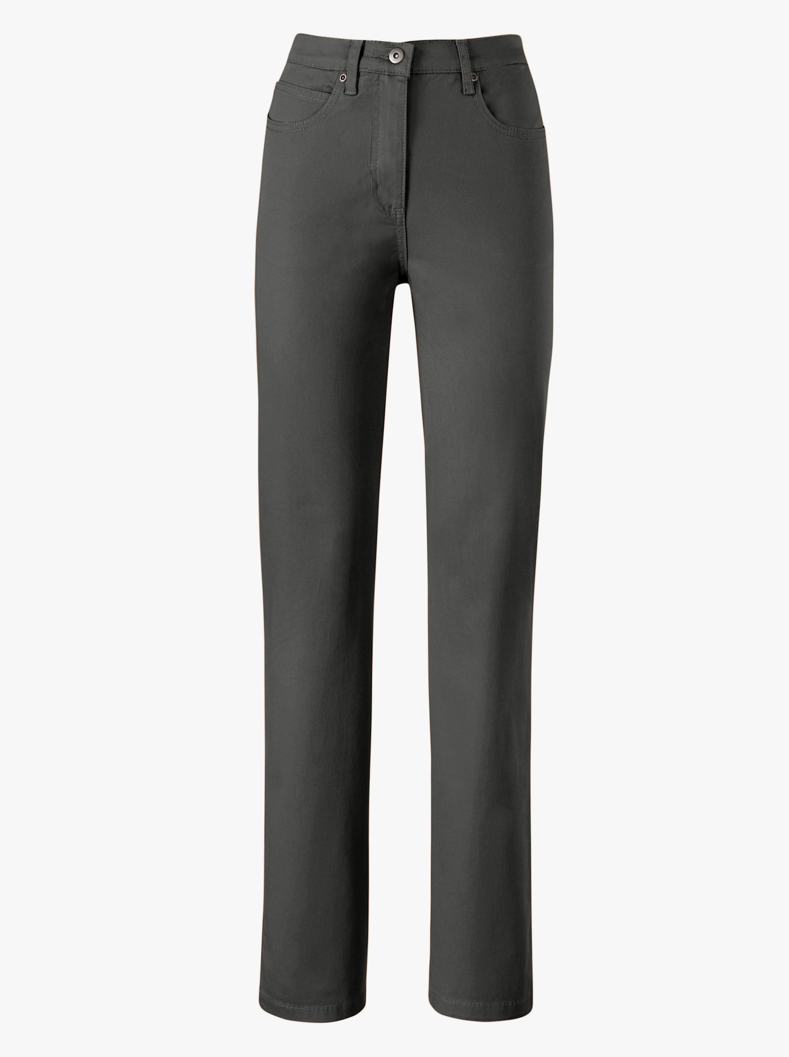 5-Pocket-Jeans mit Stretch-Anteil - khaki