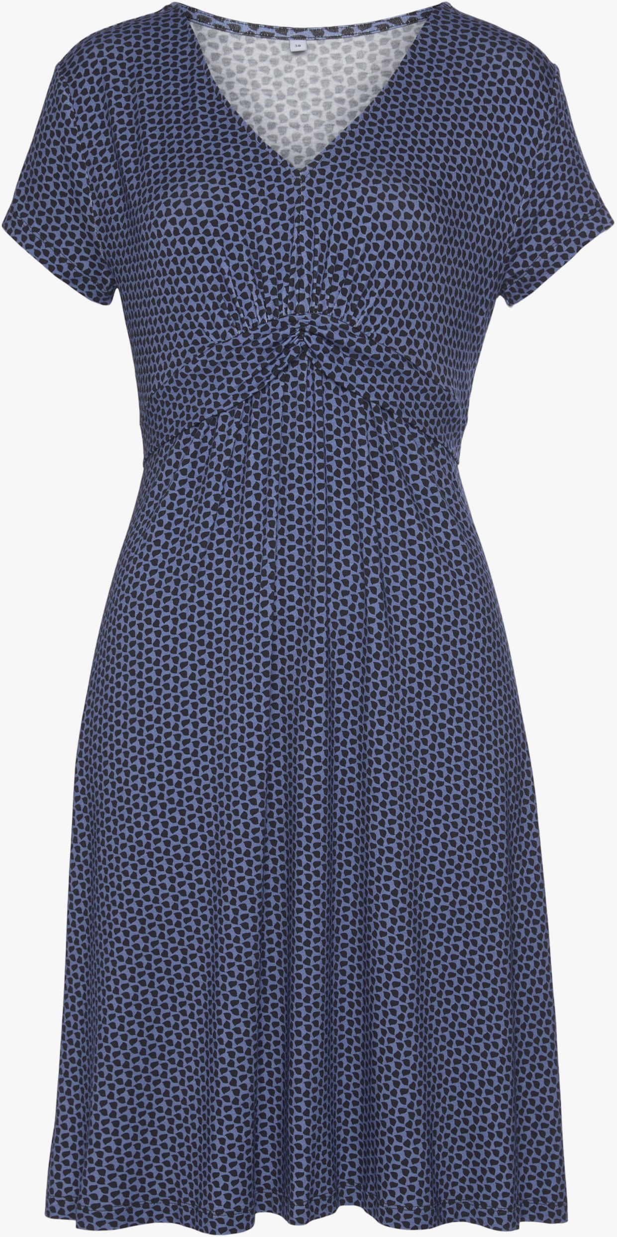 Vivance Jersey jurk - blauw/marine gedessineerd