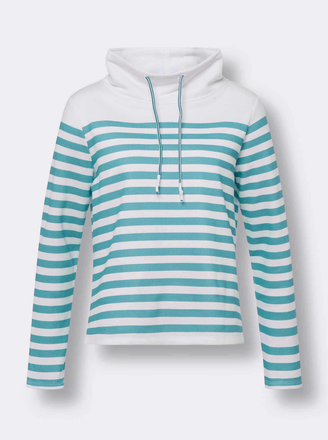 Sweatshirt - vit-ocean-randig