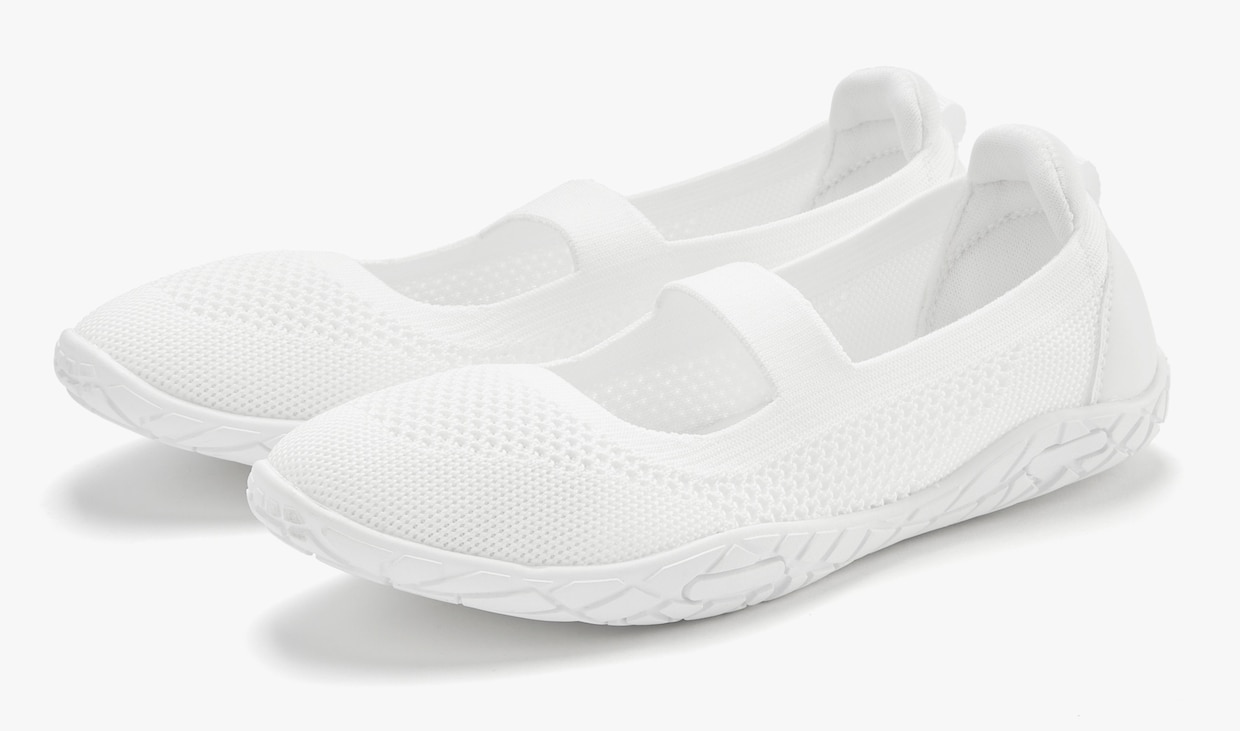 LASCANA Sneakerballerina's - wit