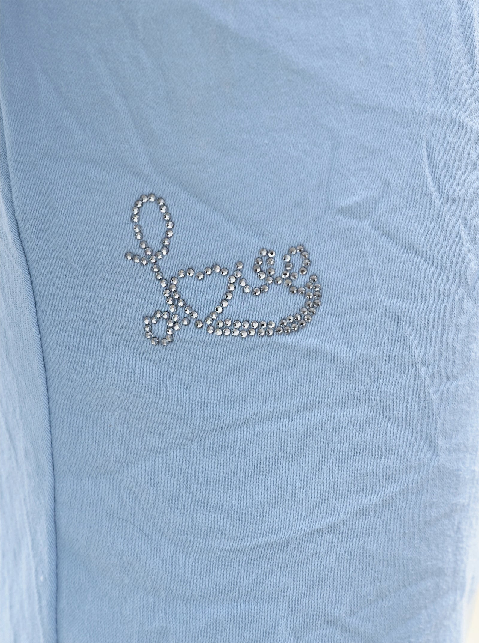 heine Schlupfhose mit Glitzersteinchen - hellblau