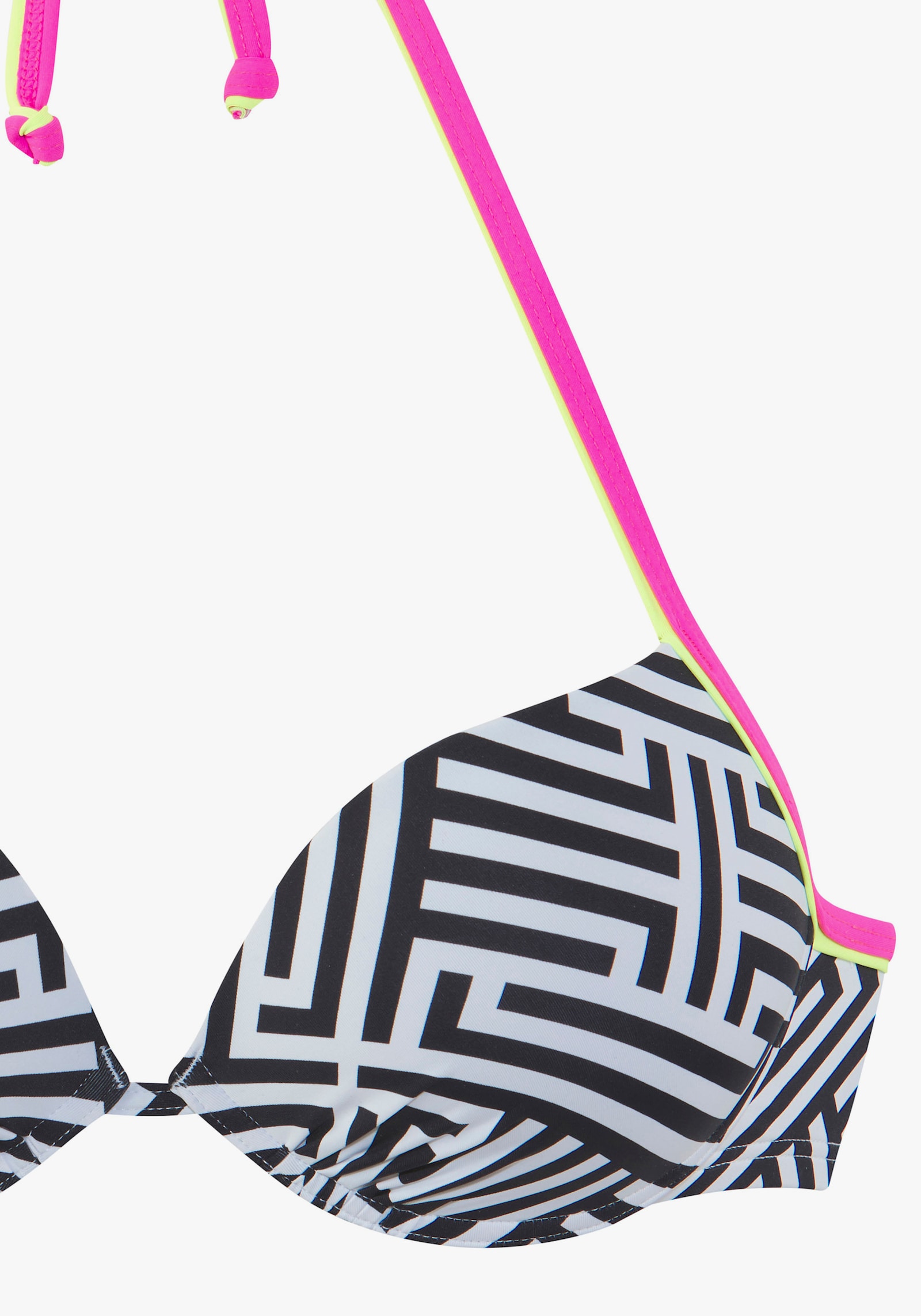 Buffalo Push-Up-Bikini-Top - schwarz-weiß